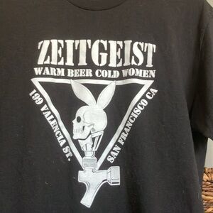 Men’s San Francisco Dive Bar Zeitgeist Brewery Beer T Shirt
